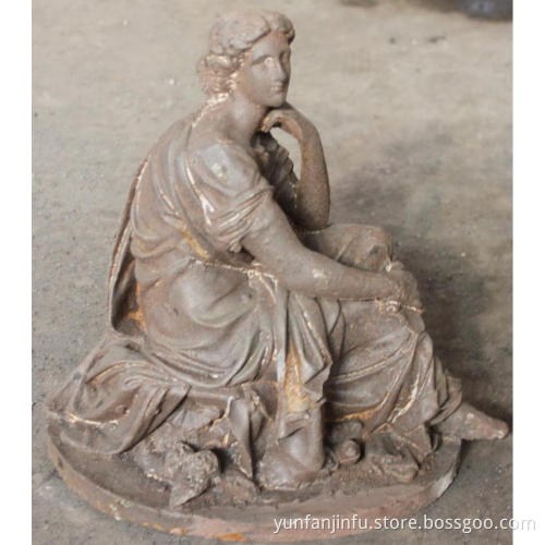 sitting figures cast iron garden ornaments